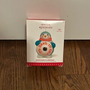 2015 Hallmark Christmas Snowman Countdown to Christmas Ornament